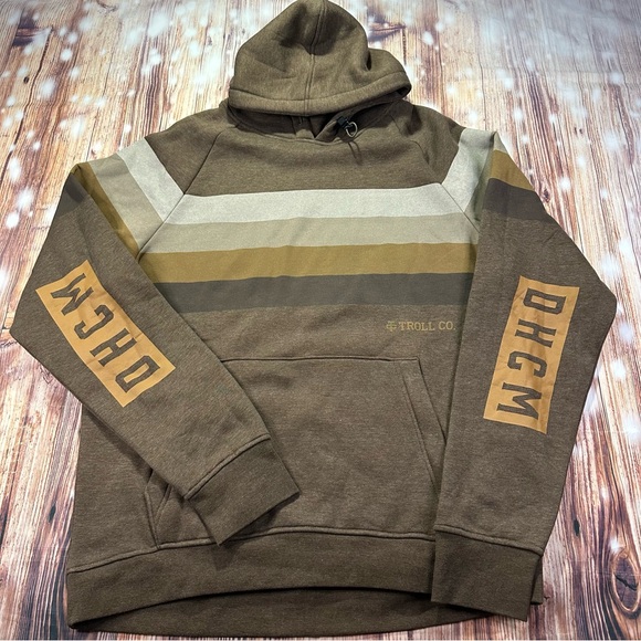 NWT Troll Co Men's Brown Striped Hoodie
Size XL - Picture 11 of 14